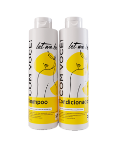 Kit Shampoo + Condicionador Ultra concentrado - Com Você - 1L 