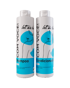 Kit Shampoo + Condicionador Biotina - Com Você - 1L