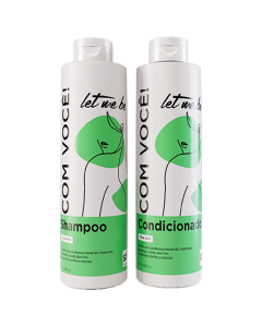 Kit Shampoo + Condicionador Aloe Vera - Com Você - 1L